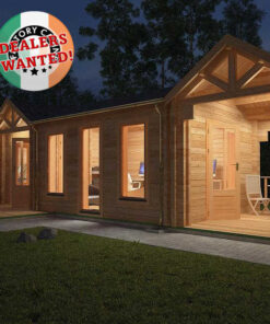 Residential Type TwinSkin Log Cabin - 15.0m x 3.5m - FC 0544