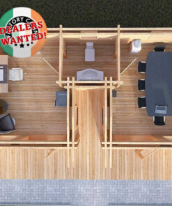 Residential Type TwinSkin Log Cabin - 8.0m x 4.0m - FC 0545