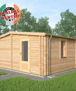 Residential Type TwinSkin Log Cabin - 5.5m x 5.5m - FC 0547