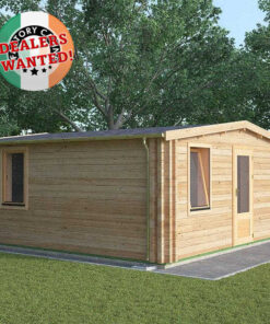 Residential Type TwinSkin Log Cabin - 5.5m x 5.5m - FC 0548