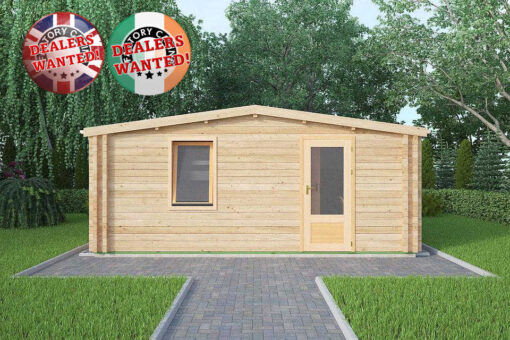 Residential Type TwinSkin Log Cabin - 5.5m x 5.5m - FC 0549