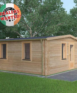Residential Type TwinSkin Log Cabin - 5.5m x 5.5m - FC 0551