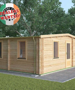 Residential Type TwinSkin Log Cabin - 6.5m x 5.5m - FC 0552