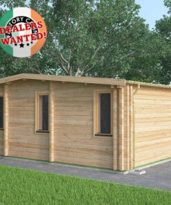 Residential Type TwinSkin Log Cabin - 6.5m x 5.5m - FC 0554