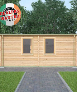 Residential Type TwinSkin Log Cabin - 5.5m x 6.5m - FC 0555