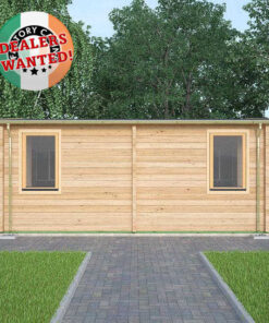 Residential Type TwinSkin Log Cabin - 5.5m x 6.5m - FC 0556