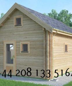 Highly Insulated Log Cabin - Tiny House 4.0m x 5.7m - FC 609