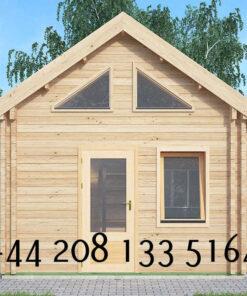 Highly Insulated Log Cabin – Tiny House 4.0m x 5.7m - FC 610