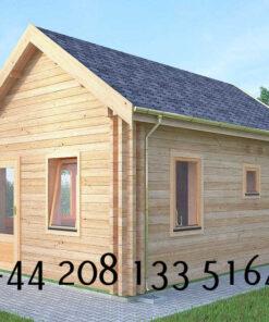 Highly Insulated Log Cabin – Tiny House 4.0m x 5.7m - FC 611