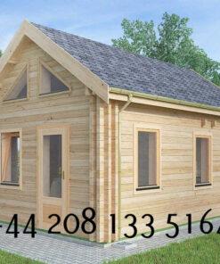 Highly Insulated Log Cabin – Tiny House 4.0m x 5.7m - FC 612