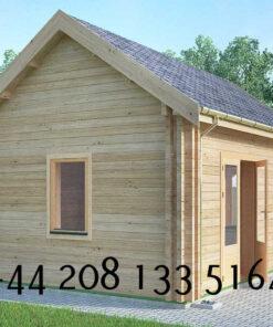 Highly Insulated Log Cabin – Tiny House 4.0m x 5.7m - FC 614