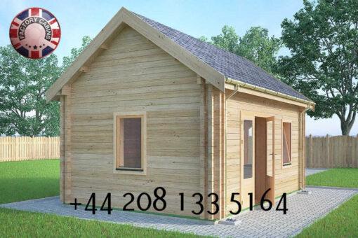 Highly Insulated Log Cabin – Tiny House 4.0m x 5.7m - FC 614