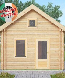 Residential Type TwinSkin Log Cabin - 4.0m x 5.7m - FC 0624