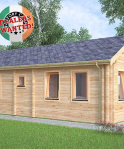 Residential Type TwinSkin Log Cabin - 4.0m x 8.0m - FC 0629