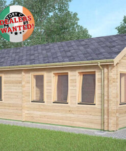 Residential Type TwinSkin Log Cabin - 4.0m x 8.0m - FC 0630