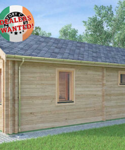 Residential Type TwinSkin Log Cabin - 4.0m x 8.0m - FC 0630