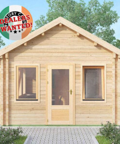 Residential Type TwinSkin Log Cabin - 4.0m x 8.0m - FC 0630
