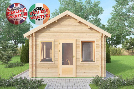 Residential Type TwinSkin Log Cabin - 4.0m x 8.0m - FC 0630