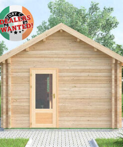 Residential Type TwinSkin Log Cabin - 4.0m x 8.0m - FC 0632