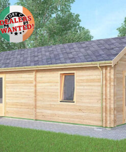 Residential Type TwinSkin Log Cabin - 4.0m x 8.0m - FC 0635