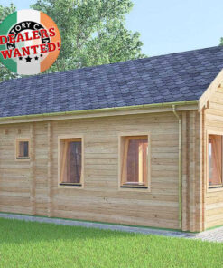 Residential Type TwinSkin Log Cabin - 4.0m x 8.0m - FC 0643
