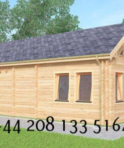 Highly Insulated Micro Studio Log Cabin – Tiny House 4.0m x 8.0m – FC 651