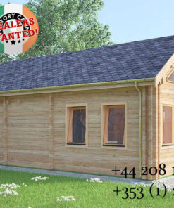 Highly Insulated Log Cabin – Tiny House 4.0m x 8.0m - FC 658