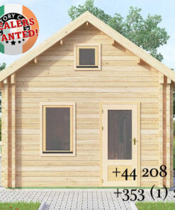 Highly Insulated Log Cabin – Tiny House 4.0m x 8.0m - FC 660