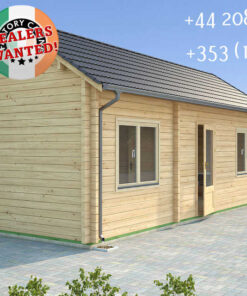 Insulated Twin Skin Multiroom Log Cabin - 7.8m x 3.5m - FC 3081