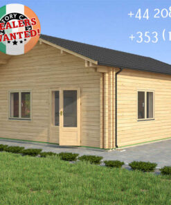 Insulated Twin Skin Multiroom Log Cabin - 6.0m x 8.0m - FC 3099