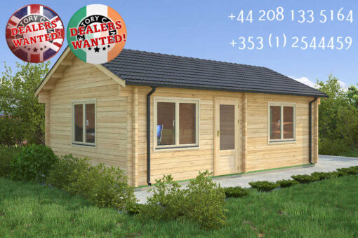 Insulated Twin Skin Multiroom Log Cabin - 7.0m x 4.5m - FC 3118