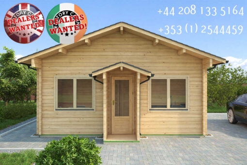 Insulated Twin Skin Multiroom Log Cabin - 5.5m x 5.5m - FC 3096