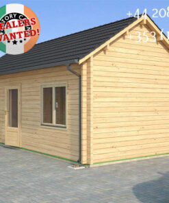 Insulated Twin Skin Multiroom Log Cabin - 7.8m x 3.5m - FC 3081