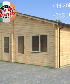Insulated Twin Skin Multiroom Log Cabin - 7.0m x 5.0m - FC 3107
