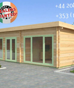 Insulated Twin Skin Multiroom Log Cabin - 9.0m x 5.5m - FC 3124