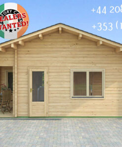 Insulated Twin Skin Multiroom Log Cabin - 5.5m x 6.3m - FC 3092